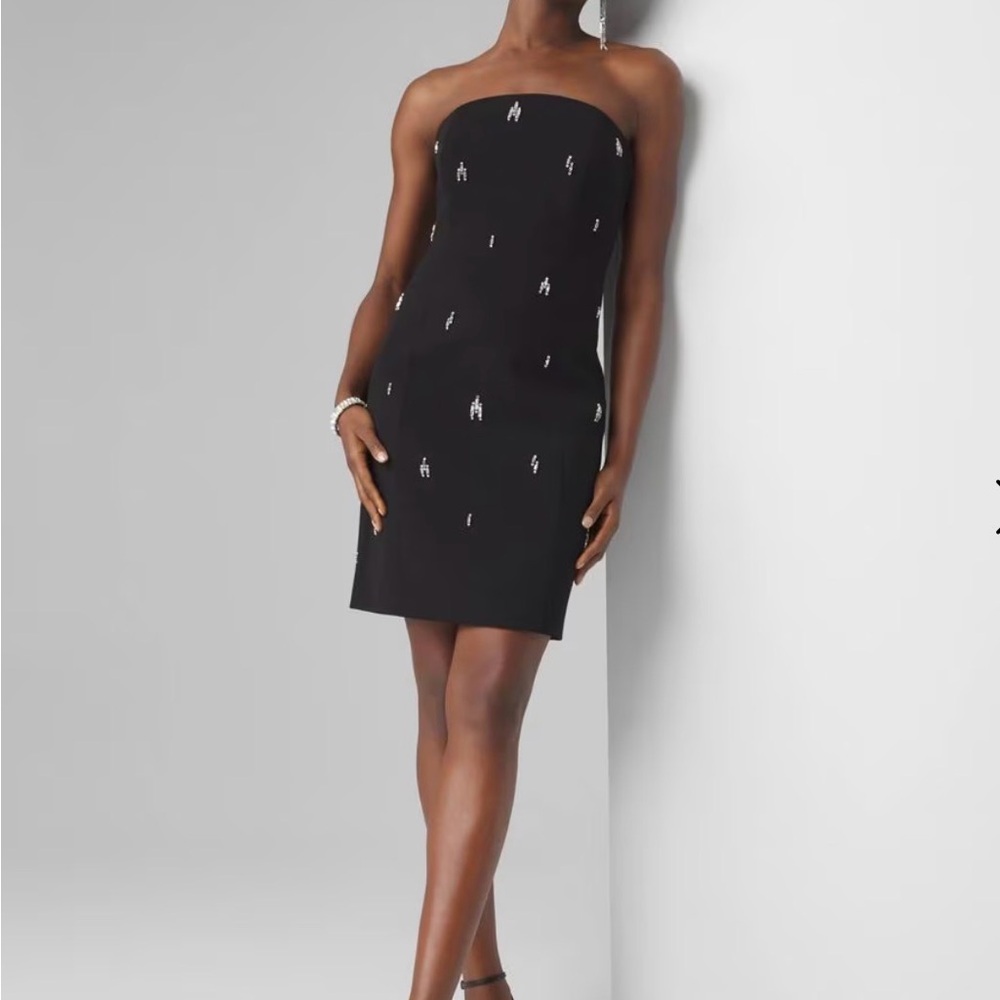 White House Black Market Black Dress. Straps available